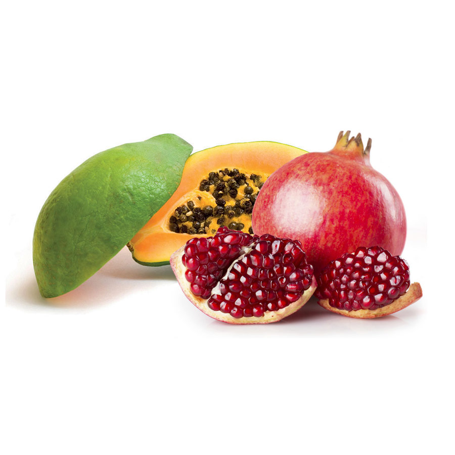 SuperTan - Super Sensations - Papaya & Pomegranate, 200ml - solární kosmetika (detail vůně)