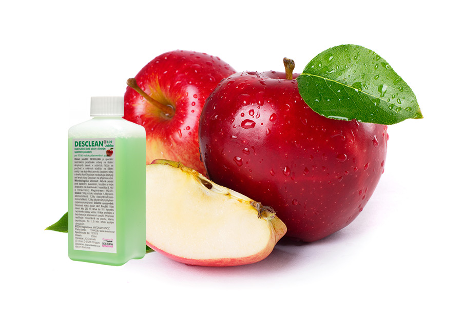 Dezinfekce Desclean 250ml jablko (koncentrát na 10l) - dezinfekce pro solária - detail